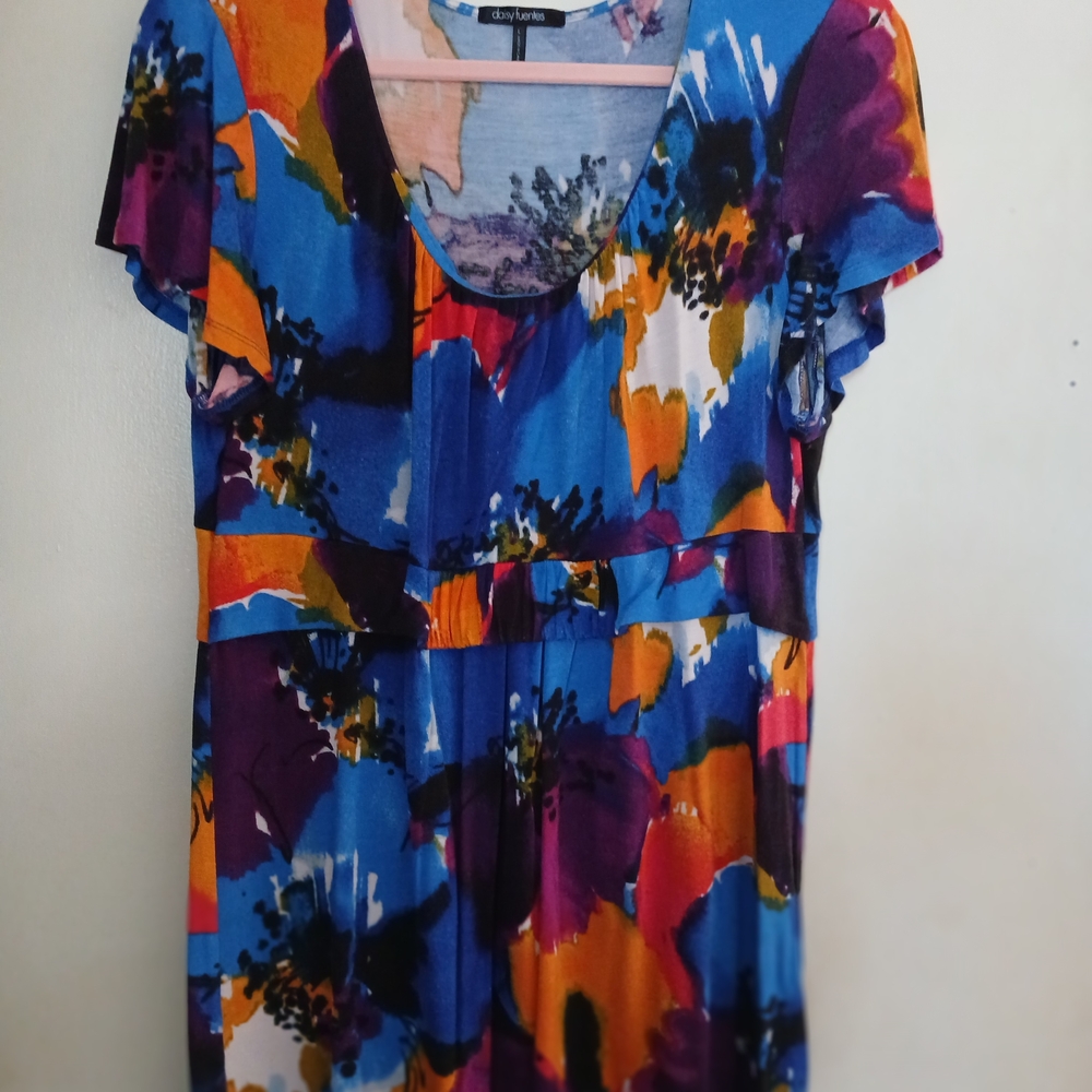 Daisy Fuentes Multicolor Floral Blouse